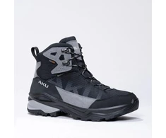 Vyriški trekingo sportiniai batai Adapta Gore-tex odiniai pilki juodi Aku