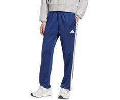 Vyriškos adidas 3-juostelių trikotažinės kelnės su atviru kraštu, klasikinis kirpimas, mėlynos JI8803