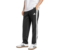 Vyriškos „adidas 3-Stripes Tricot“ tiesaus kirpimo kelnės atvira apačia, juodos, JI8802