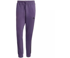 Vyriškos adidas Essentials 3-Stripes fleecinės kelnės violetinės JX0750