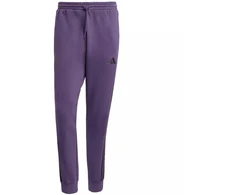 Vyriškos adidas Essentials 3-Stripes fleecinės kelnės violetinės JX0750