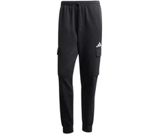 Vyriškos adidas Essentials Feelcozy Fleece Cargo kelnės, juodos JE3820