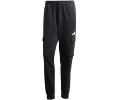 Vyriškos adidas Essentials Feelcozy Fleece Cargo kelnės, juodos JE3820