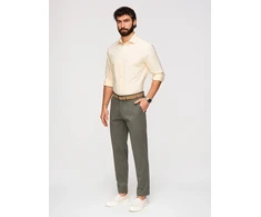 Vyriškos chaki chino kelnės regular fit