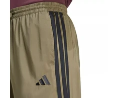 Vyriškos kelnės adidas Essentials Stanford su 3 dryželiais, atvirais kraštais, alyvuogių spalvos JE6401