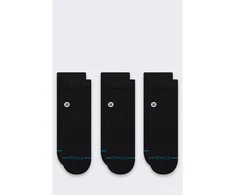 Vyriškos kojinės Stance Icon Quarter 3 vnt., juodos
