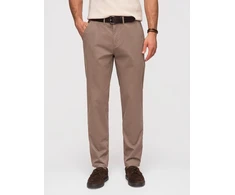 Vyriškos rudos chino kelnės regular fit