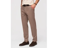 Vyriškos rudos chino kelnės regular fit