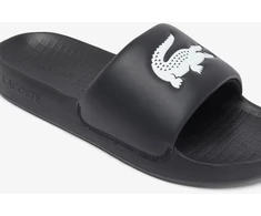 Vyriškos šlepetės Lacoste Serve Slide 1.0, juodos ir baltos