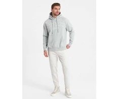 Vyriškos sportinės kelnės joggers - baltos spalvos