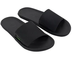 Vyriškos sportinės šlepetės Rider Feel Slide, patogios, juodos spalvos