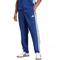 Vyrų adidas Essentials 3-Stripes Stanford kelnės su atviru kraštu Mėlyna JE6400