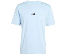 Vyrų „adidas“ marškinėliai „Essentials 3 Stripes“, mėlyni, JE6397
