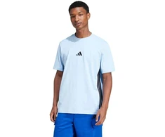 Vyrų „adidas“ marškinėliai „Essentials 3 Stripes“, mėlyni, JE6397