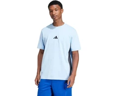 Vyrų „adidas“ marškinėliai „Essentials 3 Stripes“, mėlyni, JE6397
