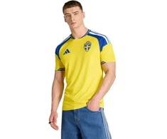 Vyrų adidas Švedijos 26 namų aprangos marškinėliai, geltonos ir mėlynos spalvos JM5814