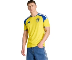 Vyrų adidas Švedijos 26 namų aprangos marškinėliai, geltonos ir mėlynos spalvos JM5814
