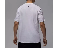 Vyrų Air Jordan Sportiniai Dri-FIT Grafiniai Marškinėliai Balti - HQ8966-100