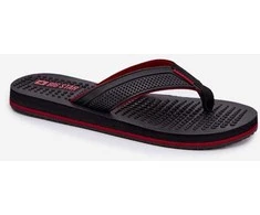 Vyrų juodos vasarinės šlepetės Flip Flop tipo