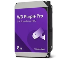 Ausinės WD Violetinė Pro WD8002PURP kietasis diskas (8 TB; 3,5"; 256 MB; 7200 aps./min.)