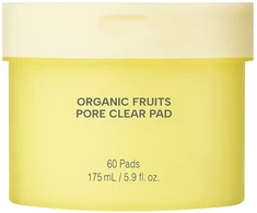 WHAMISA Organic Fruits Yuja Cleansing Pads, 60 pads / 175 ml x40 pcs