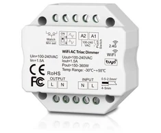 WiFi, RF AC TRIAC dimeris