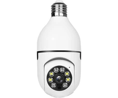 WiFi SMART kamera, balta, su naktinio matymo funkcija, 360 laipsnių apžvalgos kampas