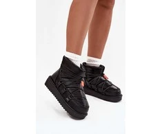 Women's snow boots on platform DFranklin DFSH370020 Juodas