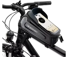 Wozinsky dviračio tašytė ant rėmo, šarvuota, su kišene telefonui, 1.7 l - juoda