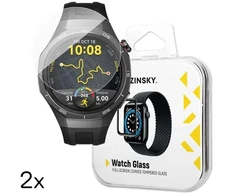 Wozinsky Pilnas klijų grūdintas stiklas, skirtas Huawei Watch GT 5 / GT 5 Pro / GT 4 / GT 4 Pro / GT 3 / GT 3 Pro 46mm (2 vnt.)