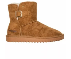 Wrangler Elsa Platform MID moteriški sniego batai, apšiltinti žieminiai batai su kailiu, juodi (20243077.37B)