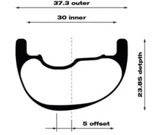 WTB Ratas CZR i30x29" priekinis 110x15 28 6 varžtai