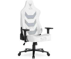 Žaidimų kėdė balta / juoda su TILT mechanizmu – ergonomiška ir stilinga
