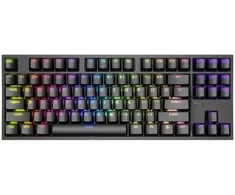 Ausinės Žaidimų klaviatūra GENESIS Thor 404 TKL, USB, QWERTY (amerikietiška tarptautinė), juoda
