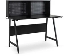 Žaidimų stalas su rankenomis žaidėjams, ROLL, 138,5 cm, juodas, modernus, lofto formos