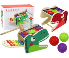 Lean Toys Edukacinis muzikinis žaislas Dinozauras