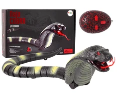 Lean Toys Nuotoliniu būdu valdomas kobra gyvatės žaislas, 44 cm