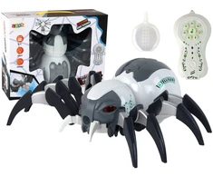 Lean Toys Nuotoliniu būdu valdomas RC voras, 29x22x9 cm, baltas ir pilkas