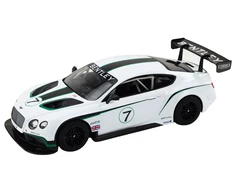 Rastar Nuotoliniu būdu valdomas Bentley Continental GT3 modelis, 1:14, baltas