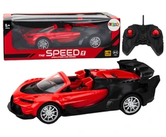 Lean Toys Nuotoliniu būdu valdomas sportinis automobilis RC 1:18, raudonas