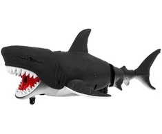 Žaislinis ryklys su pulteliu Juodas Shark – vandens pramogoms ir smagiems nuotykiams.