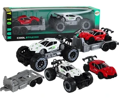 Automobilių rinkinys Lean Toys