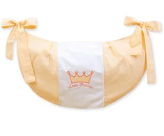 Žaislų krepšys Little Prince/Princess persikinis