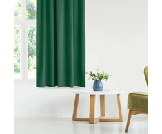 Žalia aksominė užuolaida su kilpomis AmeliaHome 400 × 175 cm