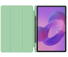 Žalias apsauginis dėklas su laikikliu Lenovo Idea Tab Pro 12.7 planšetei