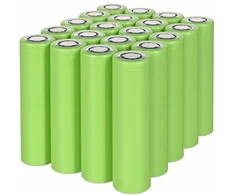 Žalias CELL 20x 18650 ličio jonų baterijų rinkinys, INR1865029E, 3.7V, 2900mAh