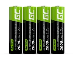 Žalias CELL Baterijos 4 x AA R6 2000mAh