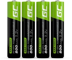 Žalias CELL baterijos 4 x AAA R3 800mAh