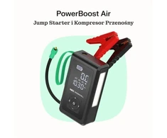 Žalias CELL IŠORINĖ BATERIJA / BOOSTER / AUTOMOBILINIS UŽVEDIKLIS / ORO KOMPRESORIUS POWERBOOST AIR 8000MAH 1000A - SU KOMPRESORIUMI