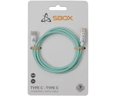 Sbox Žalias pintas USB-C–USB-C kabelis, 1 m